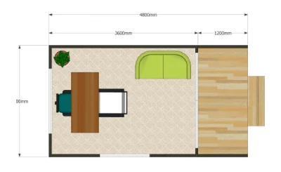 MU5 - STUDIO WITH LARGE DECK